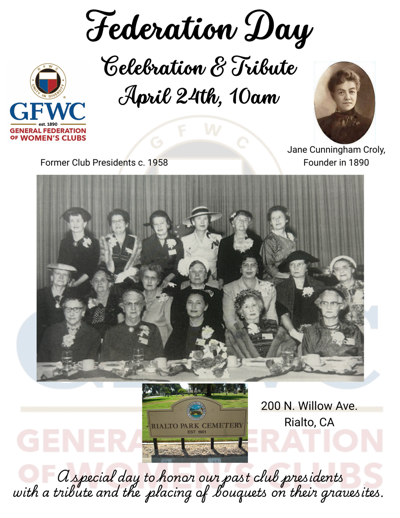 WCR Federation Day 2026 Flyer